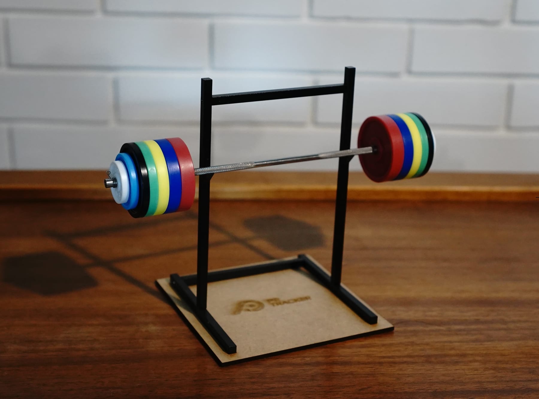 Power Rack Set em ambiente de madeira